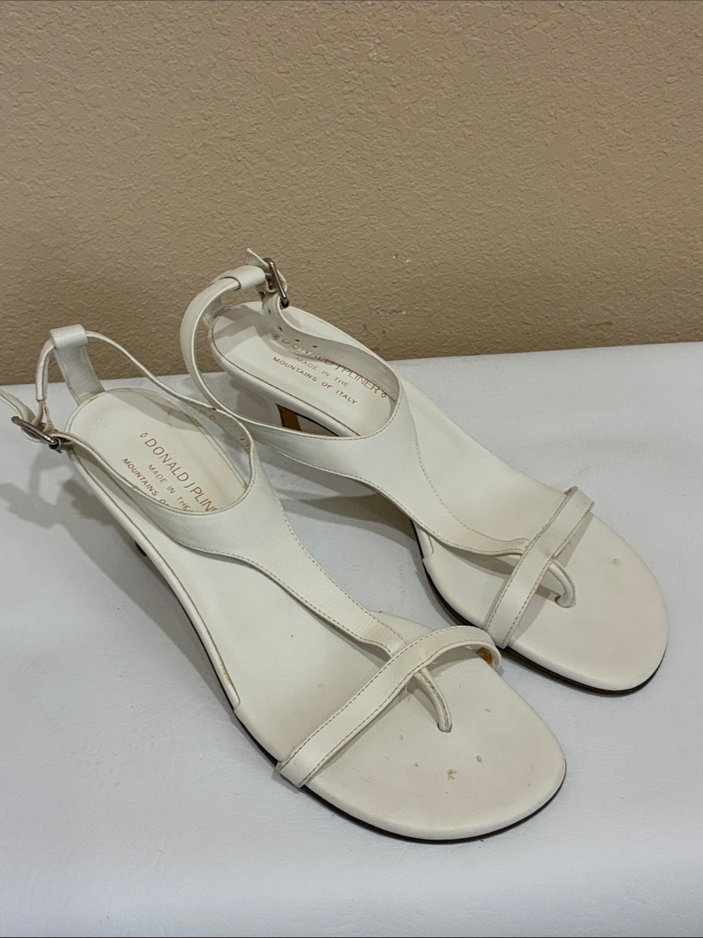 Women’s White T-Strap Mid Heel Sandals - Elegant Summer Dress Shoes